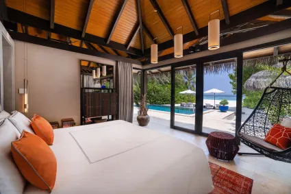 Beach Pool House Vela Private Island Maldives