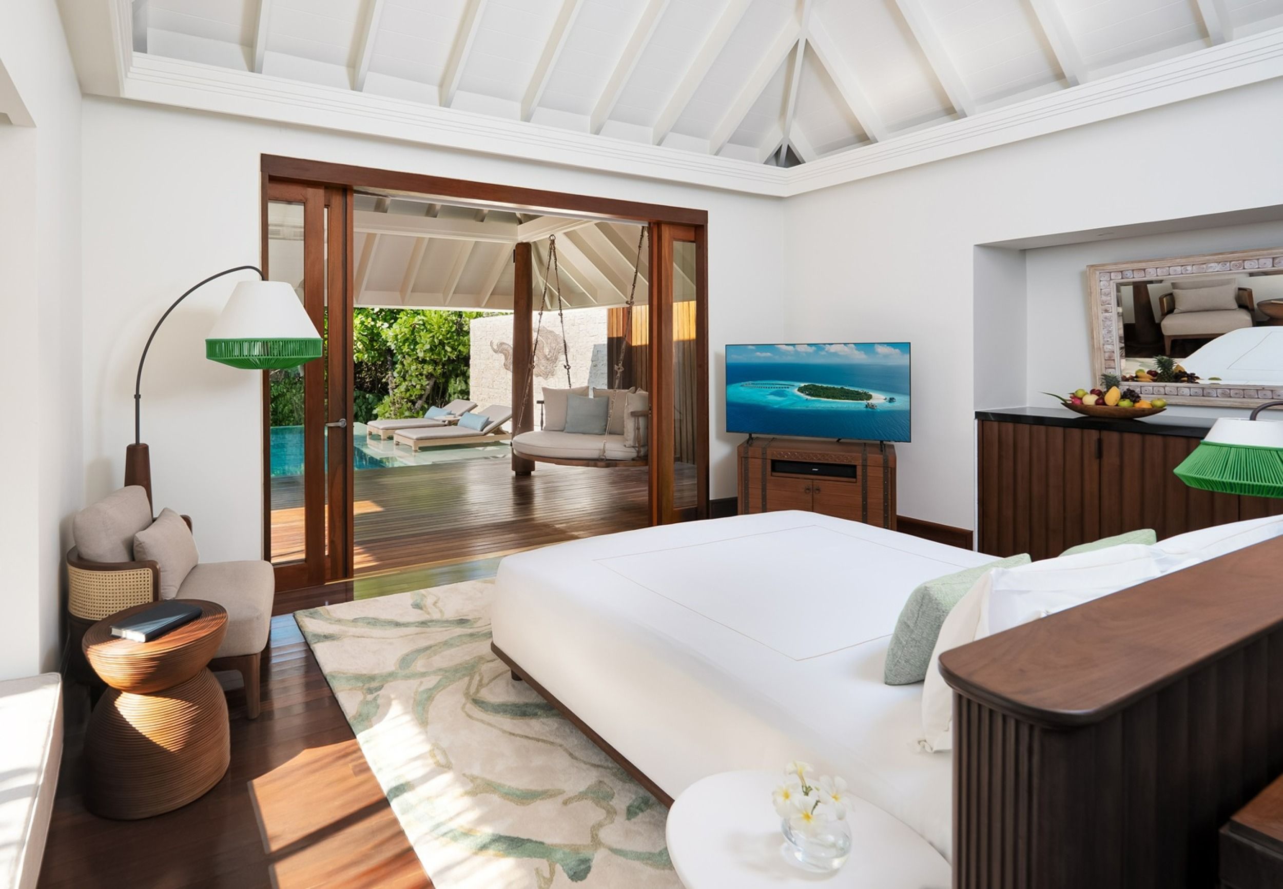 Interior with Pool and Deck View