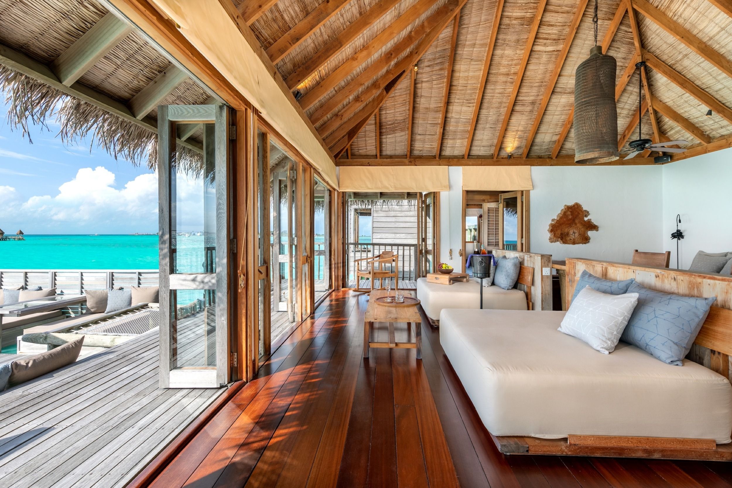 Crusoe Residence Living Room Gili Lankanfushi